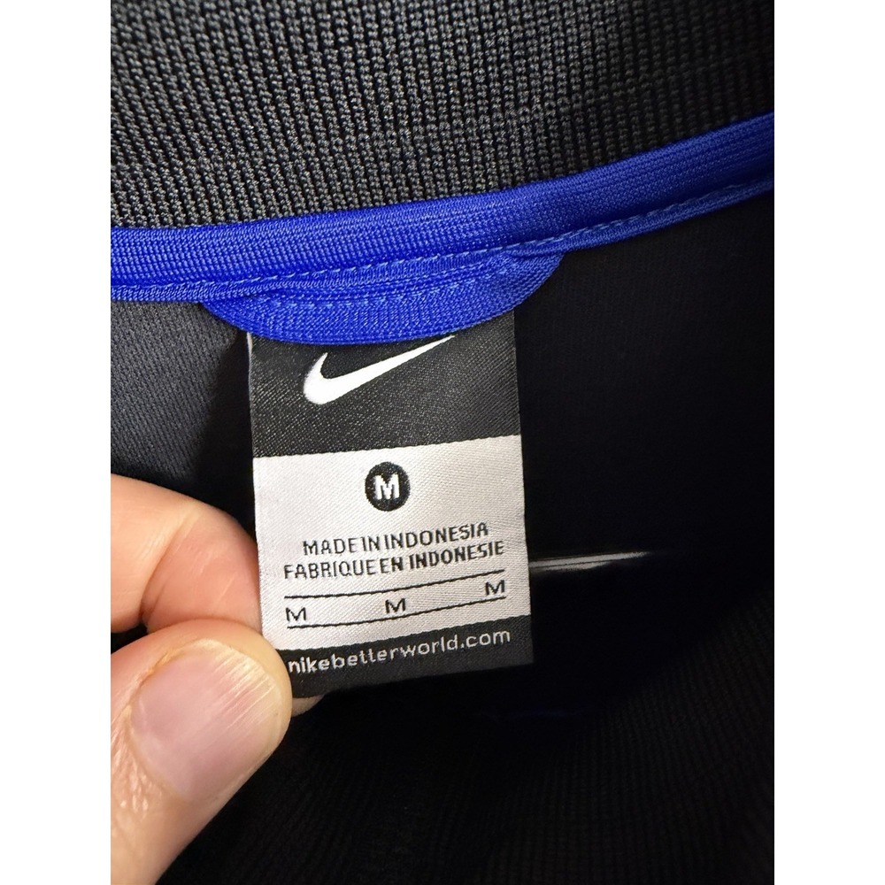 Nike Manchester United Men's Zip Up Jacket Soccer Sz M Black Logo Spell Out Rare - Picture 6 of 10